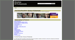 Desktop Screenshot of directory-of-professionals.com