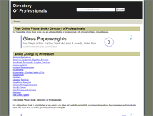 Tablet Screenshot of directory-of-professionals.com